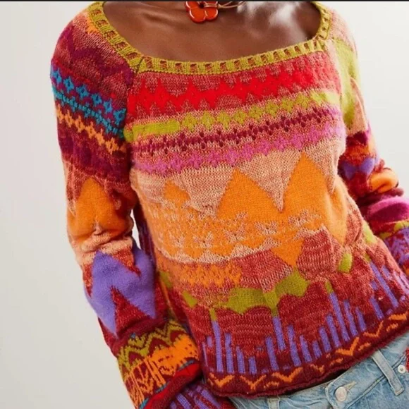 Free People | Lydia Monochrome Pullover | Medium - Picture 3 of 11